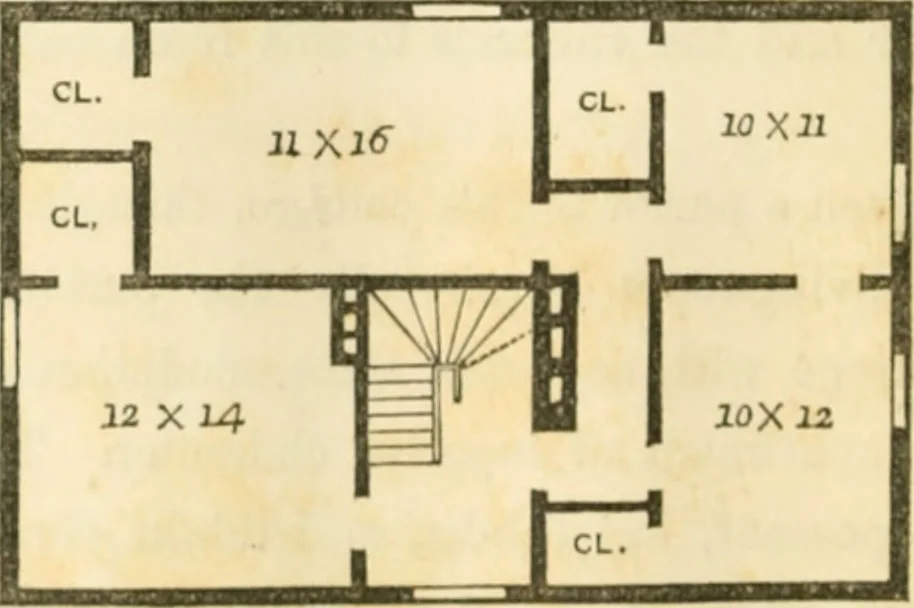 An illustration from The architecture of country houses : including designs for cottages, farm houses, and villas, with remarks on interiors, furniture, and the best modes of warming and ventilating, 1851, leaf 125