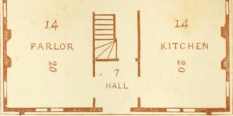 An illustration from The architecture of country houses : including designs for cottages, farm houses, and villas, with remarks on interiors, furniture, and the best modes of warming and ventilating, 1851, leaf 155