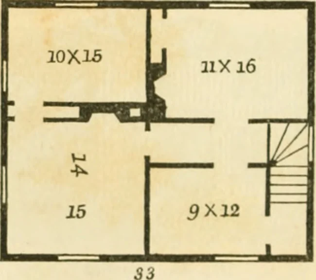 An illustration from The architecture of country houses : including designs for cottages, farm houses, and villas, with remarks on interiors, furniture, and the best modes of warming and ventilating, 1851, leaf 169