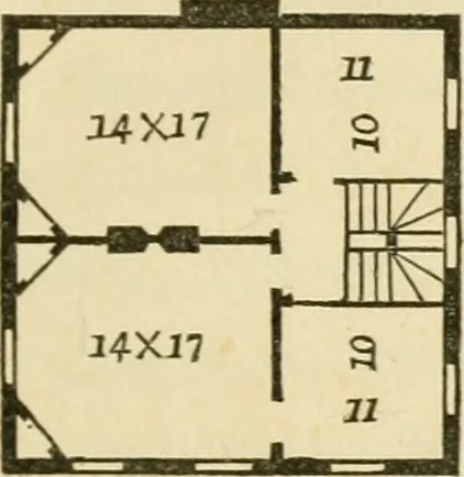 An illustration from The architecture of country houses : including designs for cottages, farm houses, and villas, with remarks on interiors, furniture, and the best modes of warming and ventilating, 1851, leaf 172