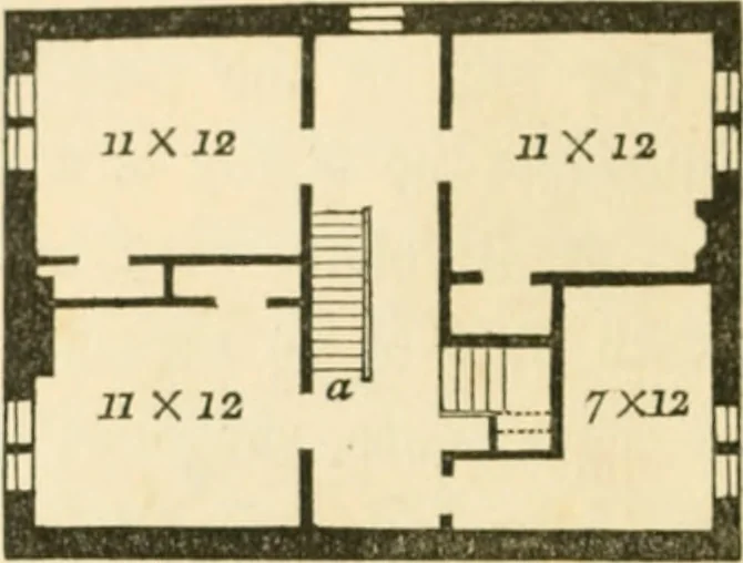 An illustration from The architecture of country houses : including designs for cottages, farm houses, and villas, with remarks on interiors, furniture, and the best modes of warming and ventilating, 1851, leaf 189
