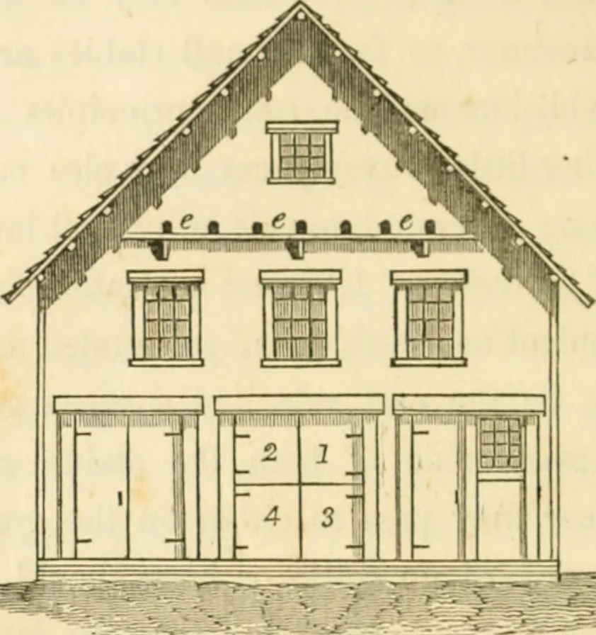An illustration from The architecture of country houses : including designs for cottages, farm houses, and villas, with remarks on interiors, furniture, and the best modes of warming and ventilating, 1851, leaf 283