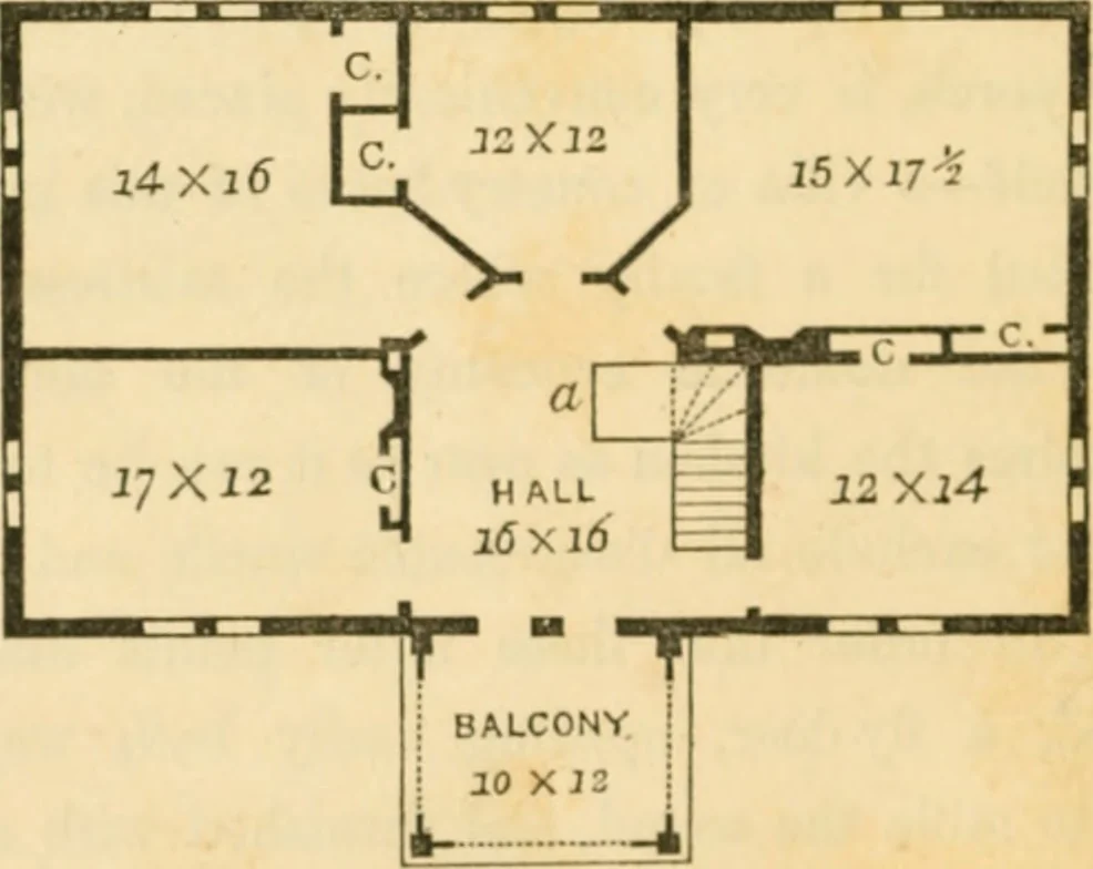 An illustration from The architecture of country houses : including designs for cottages, farm houses, and villas, with remarks on interiors, furniture, and the best modes of warming and ventilating, 1851, leaf 333
