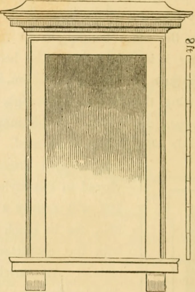 An illustration from The architecture of country houses : including designs for cottages, farm houses, and villas, with remarks on interiors, furniture, and the best modes of warming and ventilating, 1851, leaf 349