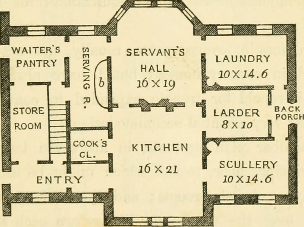 An illustration from The architecture of country houses : including designs for cottages, farm houses, and villas, with remarks on interiors, furniture, and the best modes of warming and ventilating, 1851, leaf 400