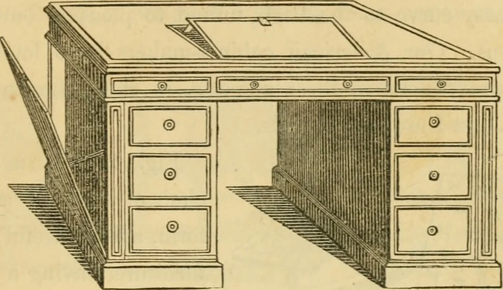 An illustration from The architecture of country houses : including designs for cottages, farm houses, and villas, with remarks on interiors, furniture, and the best modes of warming and ventilating, 1851, leaf 506