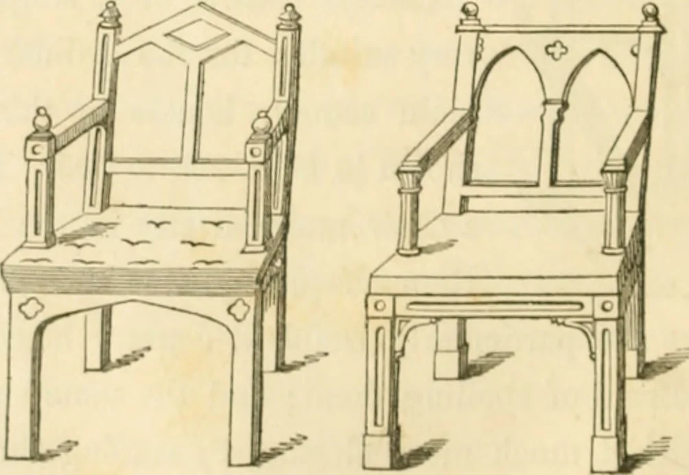 An illustration from The architecture of country houses : including designs for cottages, farm houses, and villas, with remarks on interiors, furniture, and the best modes of warming and ventilating, 1851, leaf 523