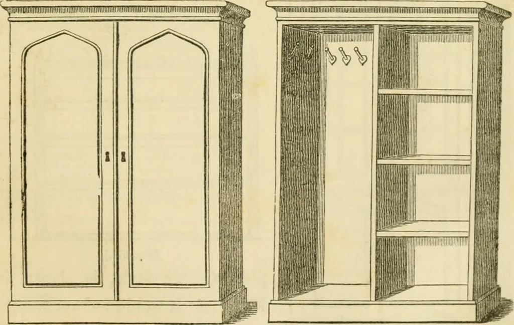 An illustration from The architecture of country houses : including designs for cottages, farm houses, and villas, with remarks on interiors, furniture, and the best modes of warming and ventilating, 1851, leaf 524