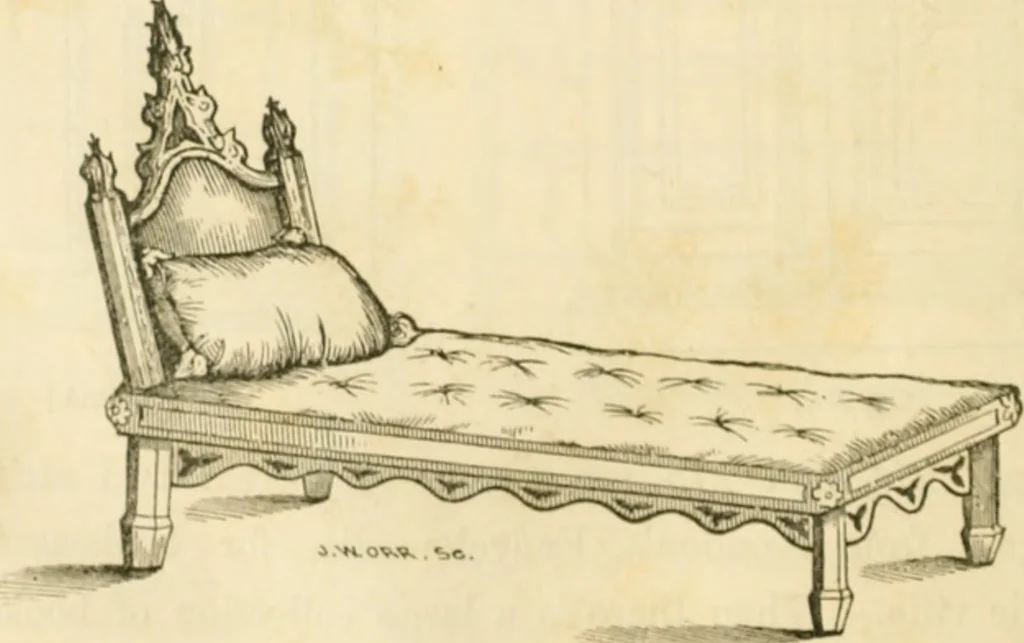 An illustration from The architecture of country houses : including designs for cottages, farm houses, and villas, with remarks on interiors, furniture, and the best modes of warming and ventilating, 1851, leaf 527