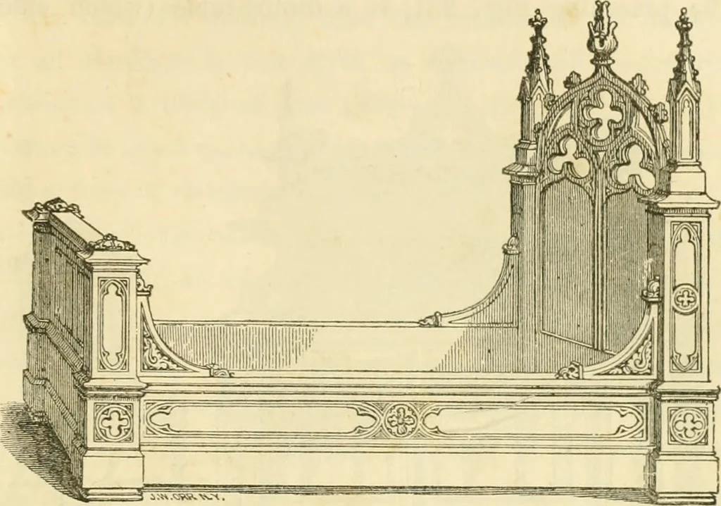 An illustration from The architecture of country houses : including designs for cottages, farm houses, and villas, with remarks on interiors, furniture, and the best modes of warming and ventilating, 1851, leaf 528