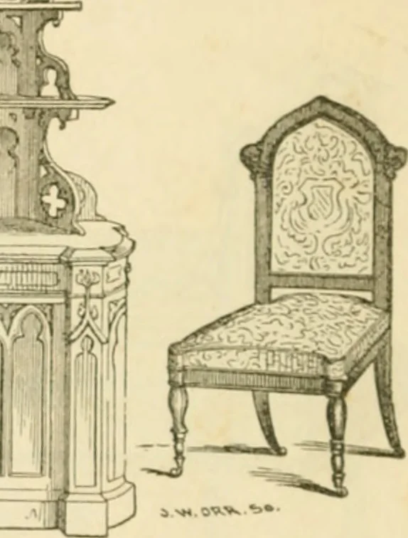 An illustration from The architecture of country houses : including designs for cottages, farm houses, and villas, with remarks on interiors, furniture, and the best modes of warming and ventilating, 1851, leaf 529