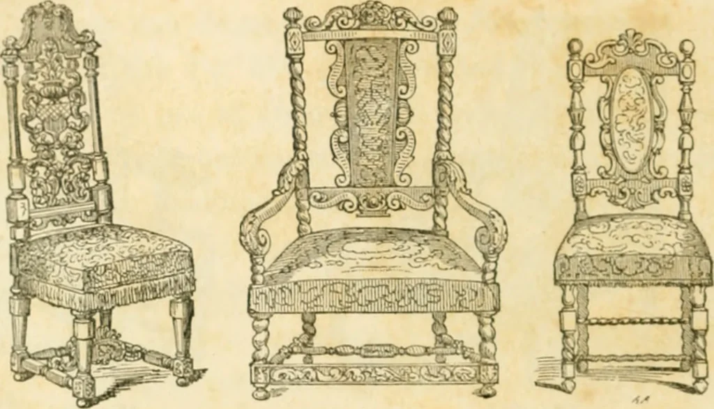 An illustration from The architecture of country houses : including designs for cottages, farm houses, and villas, with remarks on interiors, furniture, and the best modes of warming and ventilating, 1851, leaf 535