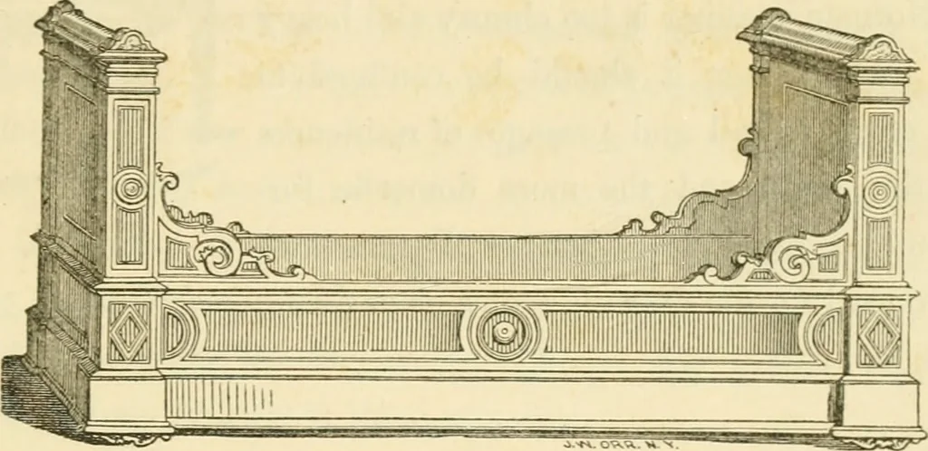 An illustration from The architecture of country houses : including designs for cottages, farm houses, and villas, with remarks on interiors, furniture, and the best modes of warming and ventilating, 1851, leaf 540