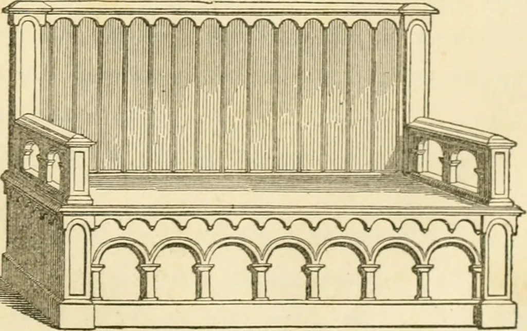 An illustration from The architecture of country houses : including designs for cottages, farm houses, and villas, with remarks on interiors, furniture, and the best modes of warming and ventilating, 1851, leaf 540