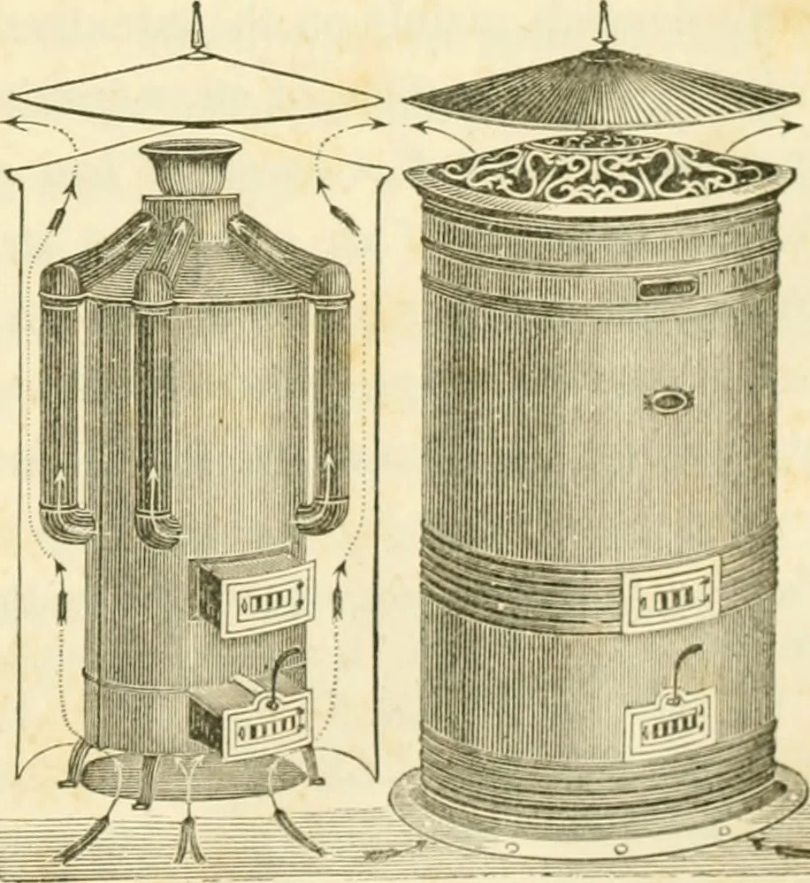 An illustration from The architecture of country houses : including designs for cottages, farm houses, and villas, with remarks on interiors, furniture, and the best modes of warming and ventilating, 1851, leaf 552