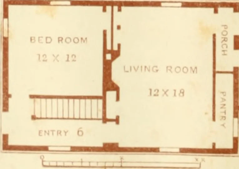 An illustration from The architecture of country houses : including designs for cottages, farm houses, and villas, with remarks on interiors, furniture, and the best modes of warming and ventilating, 1851, leaf 91