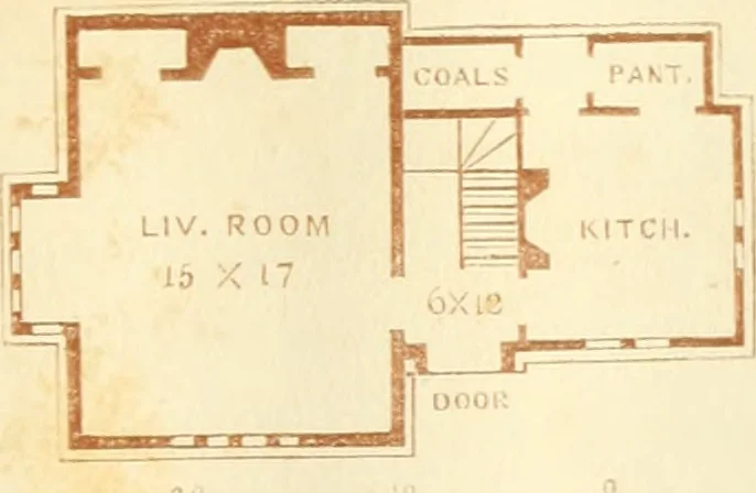 An illustration from The architecture of country houses : including designs for cottages, farm houses, and villas, with remarks on interiors, furniture, and the best modes of warming and ventilating, 1851, leaf 98