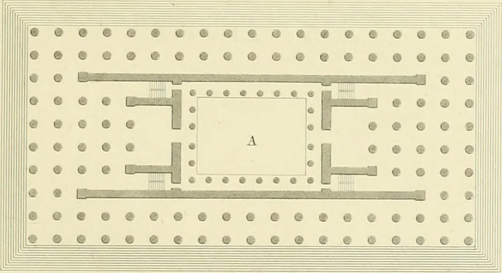 An illustration from The architecture of Marcus Vitruvius Pollio : in ten books, 1826, leaf 420