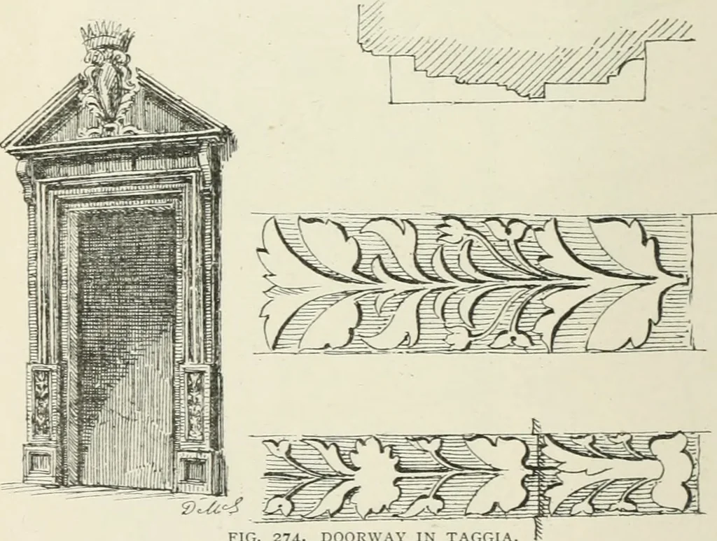 An illustration from The architecture of Provence and the Riviera, 1888, leaf 477