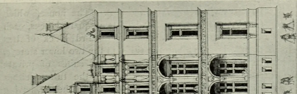 An illustration from The architecture of the Renaissance in France; a history of the evolution of the arts of building, decoration and garden design under classical influence from 1495 to 1830, 1911, leaf 100