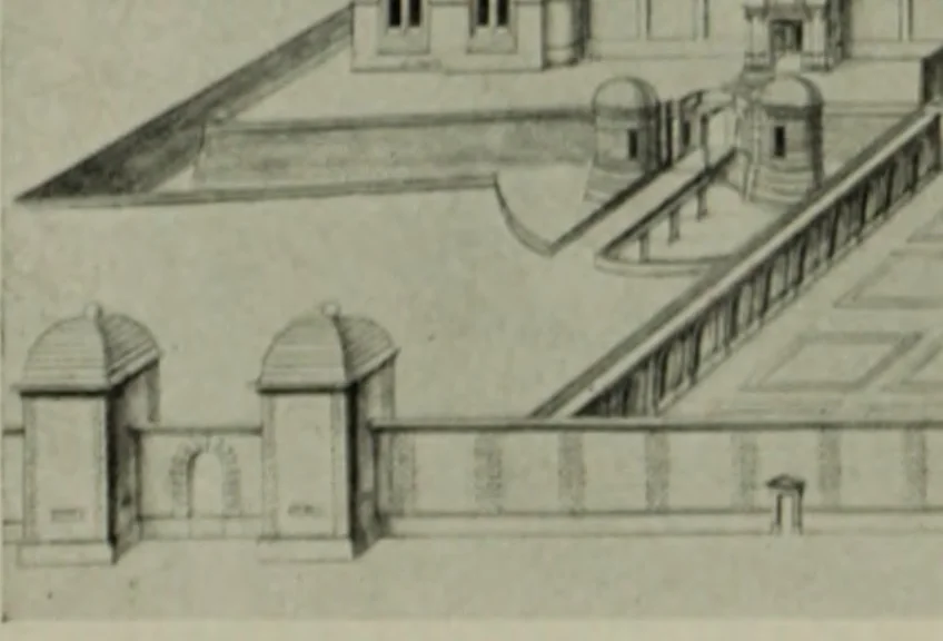 An illustration from The architecture of the Renaissance in France; a history of the evolution of the arts of building, decoration and garden design under classical influence from 1495 to 1830, 1911, leaf 101