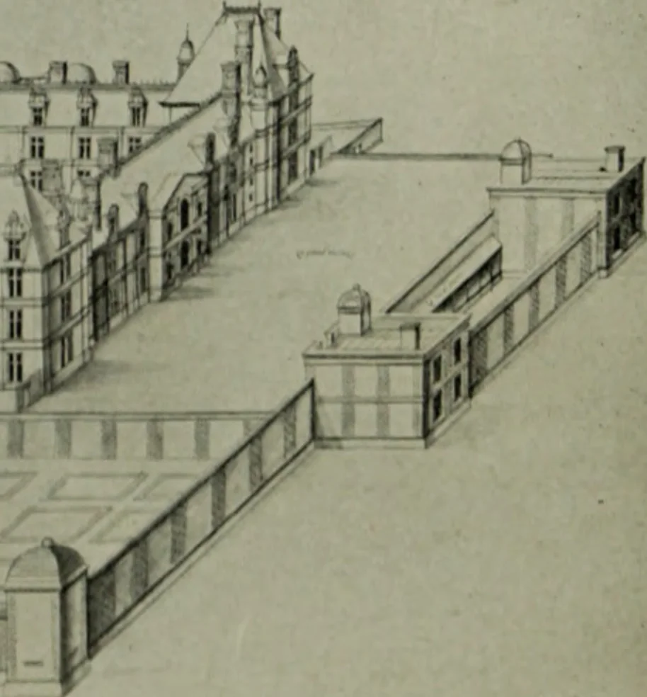 An illustration from The architecture of the Renaissance in France; a history of the evolution of the arts of building, decoration and garden design under classical influence from 1495 to 1830, 1911, leaf 101