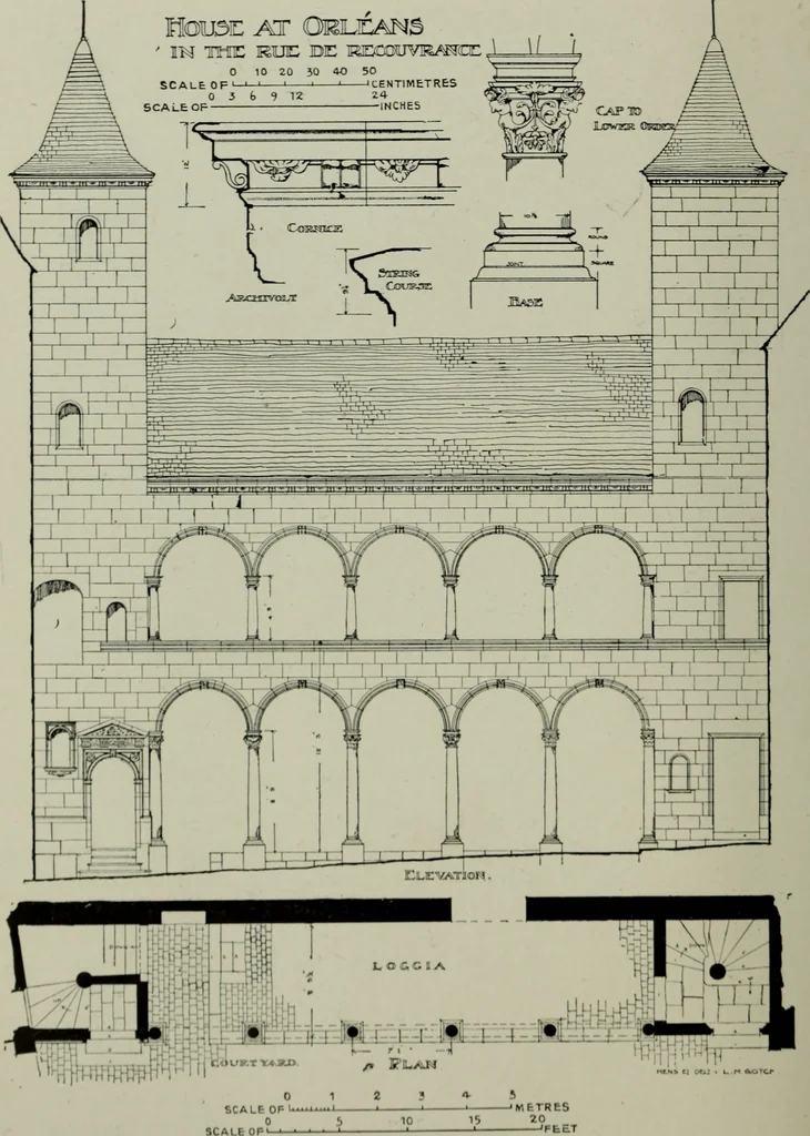An illustration from The architecture of the Renaissance in France; a history of the evolution of the arts of building, decoration and garden design under classical influence from 1495 to 1830, 1911, leaf 113