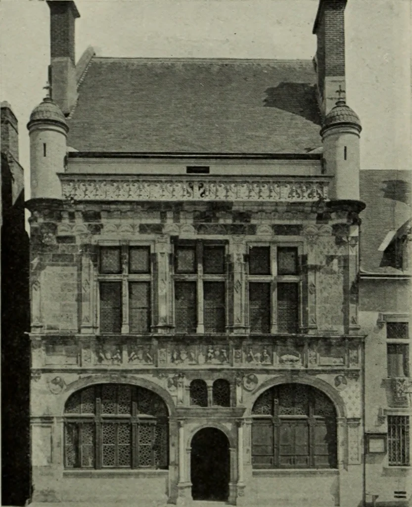 An illustration from The architecture of the Renaissance in France; a history of the evolution of the arts of building, decoration and garden design under classical influence from 1495 to 1830, 1911, leaf 117