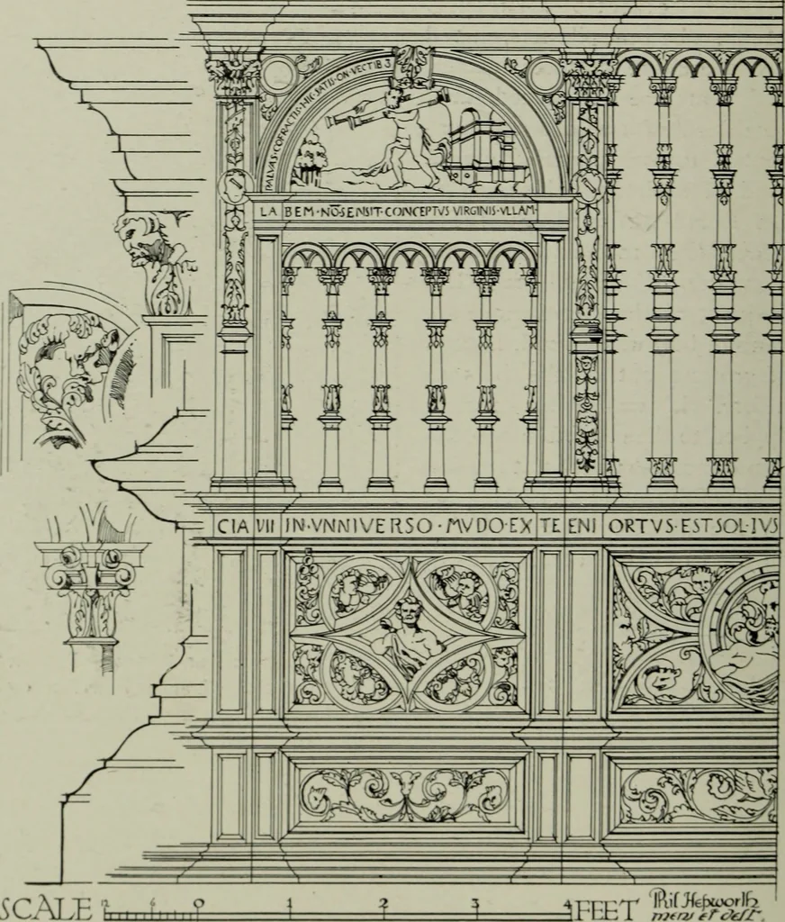 An illustration from The architecture of the Renaissance in France; a history of the evolution of the arts of building, decoration and garden design under classical influence from 1495 to 1830, 1911, leaf 139