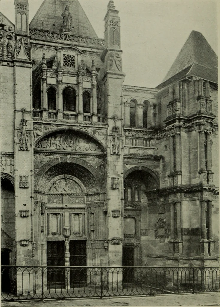 An illustration from The architecture of the Renaissance in France; a history of the evolution of the arts of building, decoration and garden design under classical influence from 1495 to 1830, 1911, leaf 141