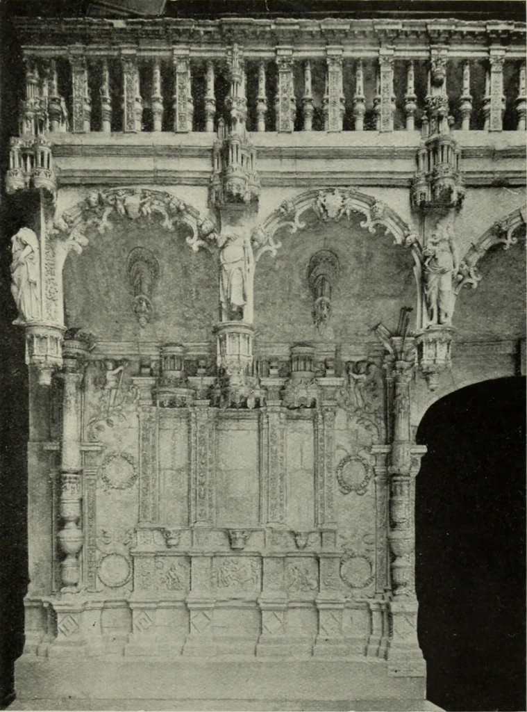 An illustration from The architecture of the Renaissance in France; a history of the evolution of the arts of building, decoration and garden design under classical influence from 1495 to 1830, 1911, leaf 146