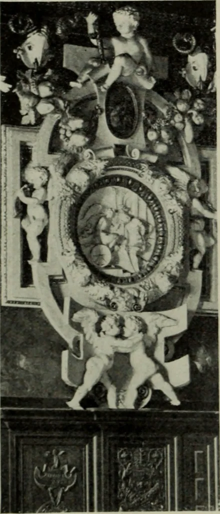 An illustration from The architecture of the Renaissance in France; a history of the evolution of the arts of building, decoration and garden design under classical influence from 1495 to 1830, 1911, leaf 153