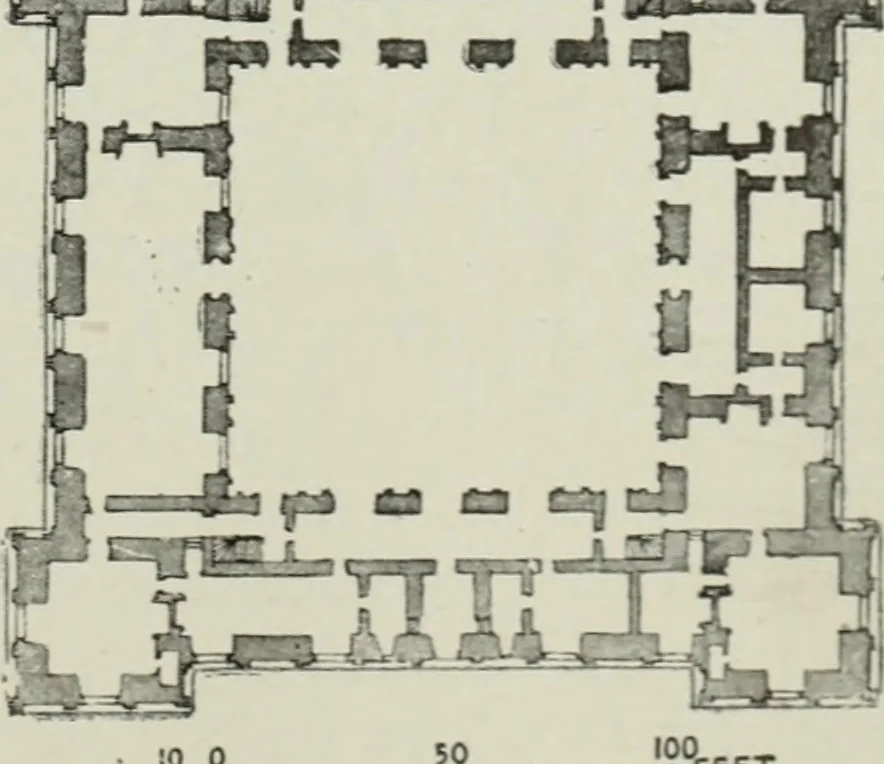 An illustration from The architecture of the Renaissance in France; a history of the evolution of the arts of building, decoration and garden design under classical influence from 1495 to 1830, 1911, leaf 158
