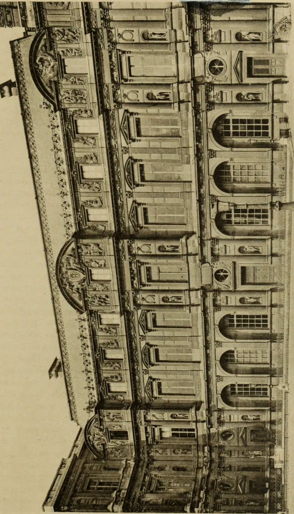 An illustration from The architecture of the Renaissance in France; a history of the evolution of the arts of building, decoration and garden design under classical influence from 1495 to 1830, 1911, leaf 176
