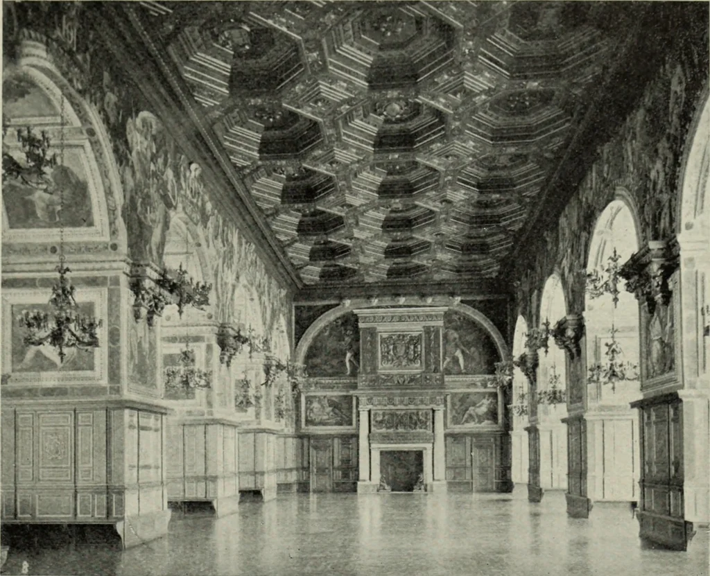 An illustration from The architecture of the Renaissance in France; a history of the evolution of the arts of building, decoration and garden design under classical influence from 1495 to 1830, 1911, leaf 180