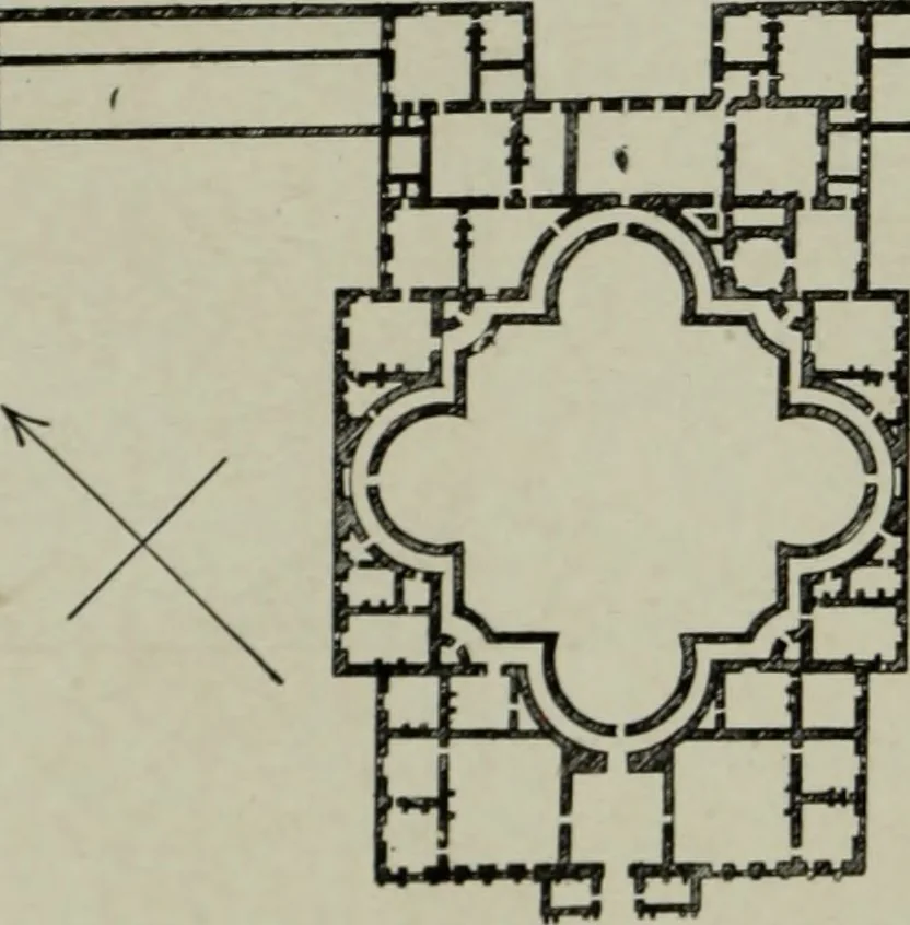An illustration from The architecture of the Renaissance in France; a history of the evolution of the arts of building, decoration and garden design under classical influence from 1495 to 1830, 1911, leaf 181