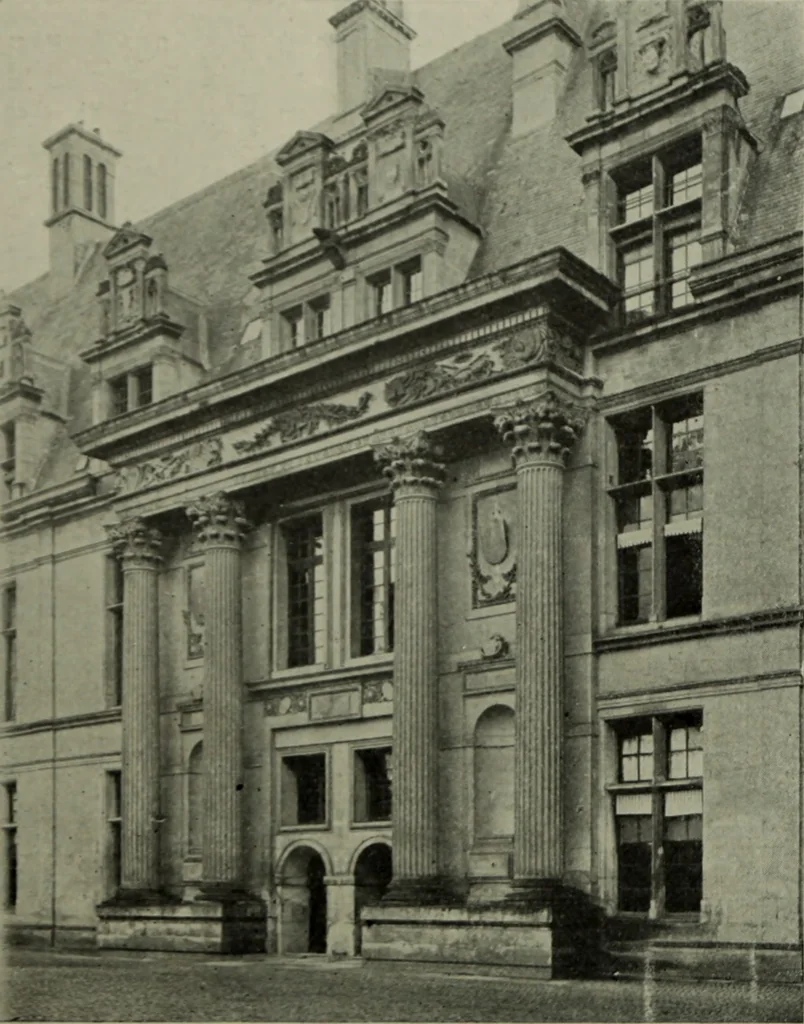 An illustration from The architecture of the Renaissance in France; a history of the evolution of the arts of building, decoration and garden design under classical influence from 1495 to 1830, 1911, leaf 189