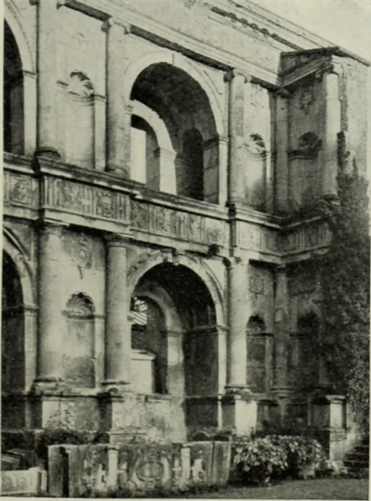 An illustration from The architecture of the Renaissance in France; a history of the evolution of the arts of building, decoration and garden design under classical influence from 1495 to 1830, 1911, leaf 194