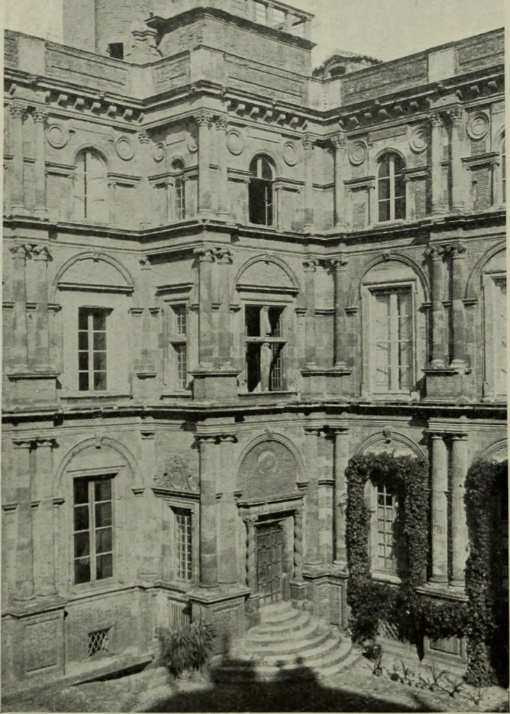 An illustration from The architecture of the Renaissance in France; a history of the evolution of the arts of building, decoration and garden design under classical influence from 1495 to 1830, 1911, leaf 197