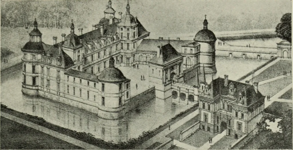 An illustration from The architecture of the Renaissance in France; a history of the evolution of the arts of building, decoration and garden design under classical influence from 1495 to 1830, 1911, leaf 20