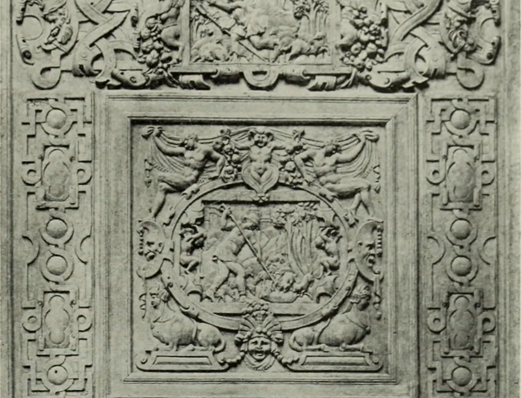 An illustration from The architecture of the Renaissance in France; a history of the evolution of the arts of building, decoration and garden design under classical influence from 1495 to 1830, 1911, leaf 200