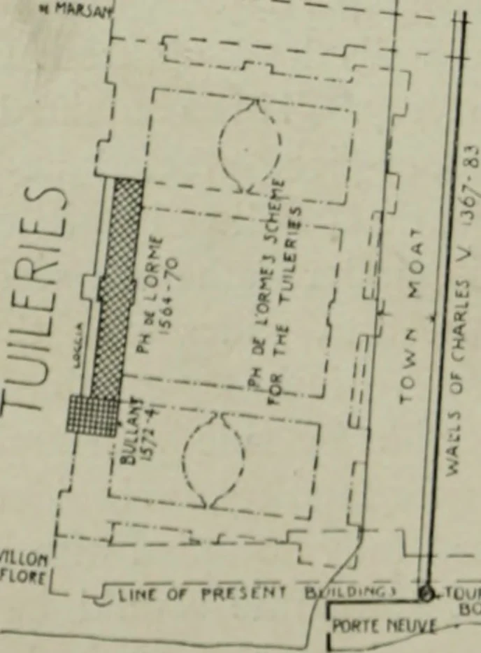 An illustration from The architecture of the Renaissance in France; a history of the evolution of the arts of building, decoration and garden design under classical influence from 1495 to 1830, 1911, leaf 207