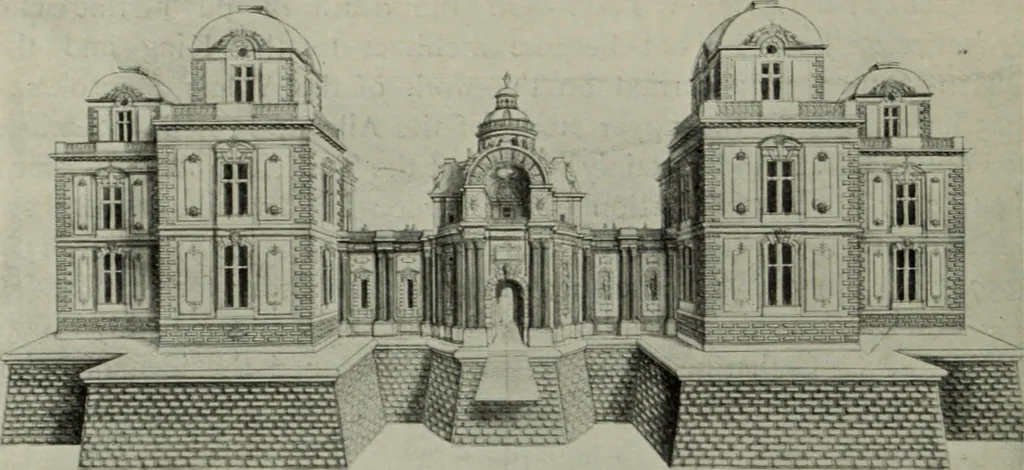 An illustration from The architecture of the Renaissance in France; a history of the evolution of the arts of building, decoration and garden design under classical influence from 1495 to 1830, 1911, leaf 211