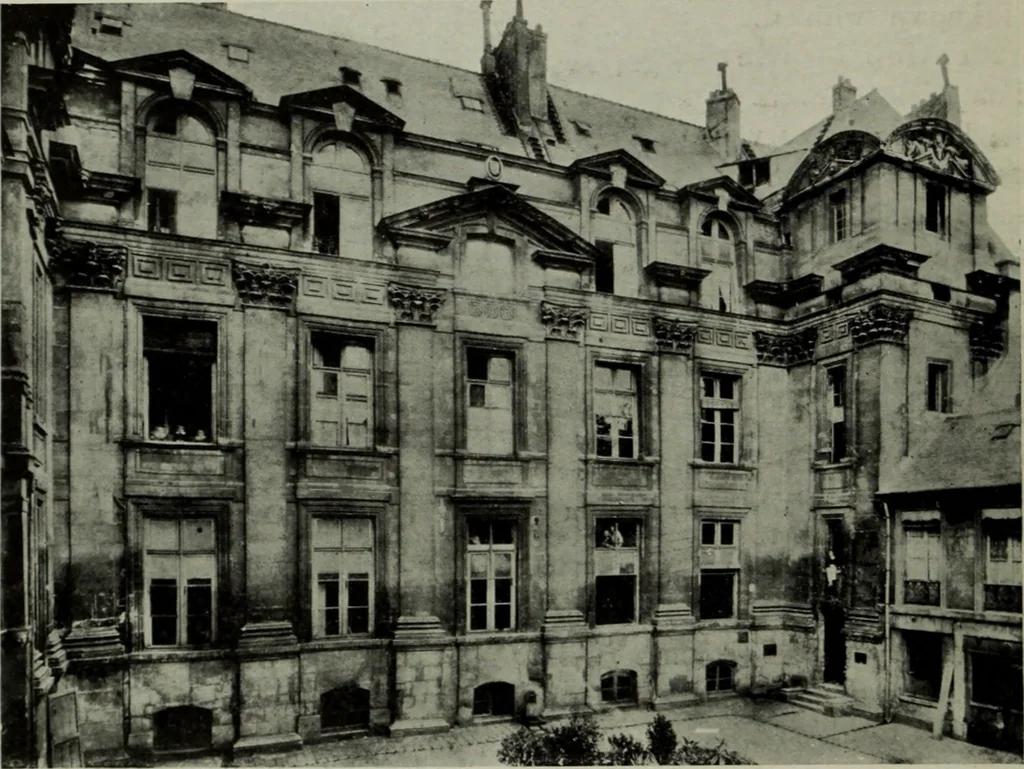 An illustration from The architecture of the Renaissance in France; a history of the evolution of the arts of building, decoration and garden design under classical influence from 1495 to 1830, 1911, leaf 217