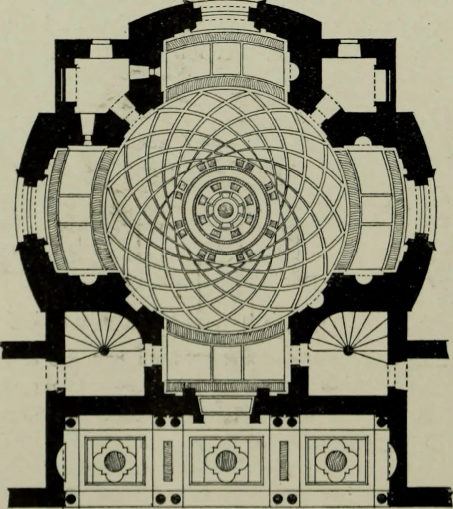 An illustration from The architecture of the Renaissance in France; a history of the evolution of the arts of building, decoration and garden design under classical influence from 1495 to 1830, 1911, leaf 241