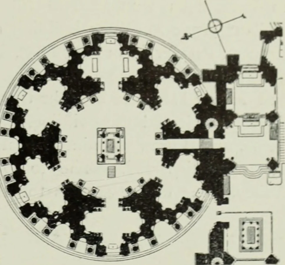 An illustration from The architecture of the Renaissance in France; a history of the evolution of the arts of building, decoration and garden design under classical influence from 1495 to 1830, 1911, leaf 242