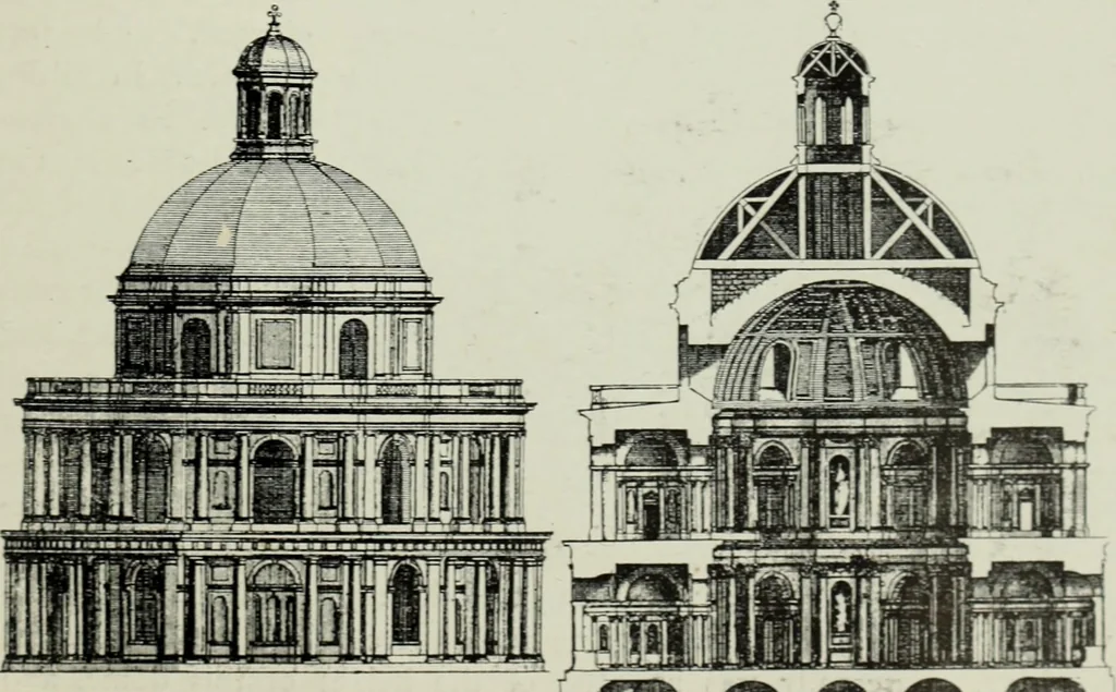 An illustration from The architecture of the Renaissance in France; a history of the evolution of the arts of building, decoration and garden design under classical influence from 1495 to 1830, 1911, leaf 242