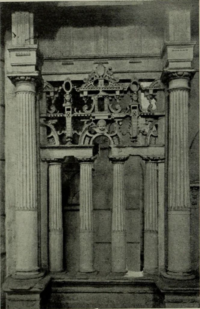 An illustration from The architecture of the Renaissance in France; a history of the evolution of the arts of building, decoration and garden design under classical influence from 1495 to 1830, 1911, leaf 245