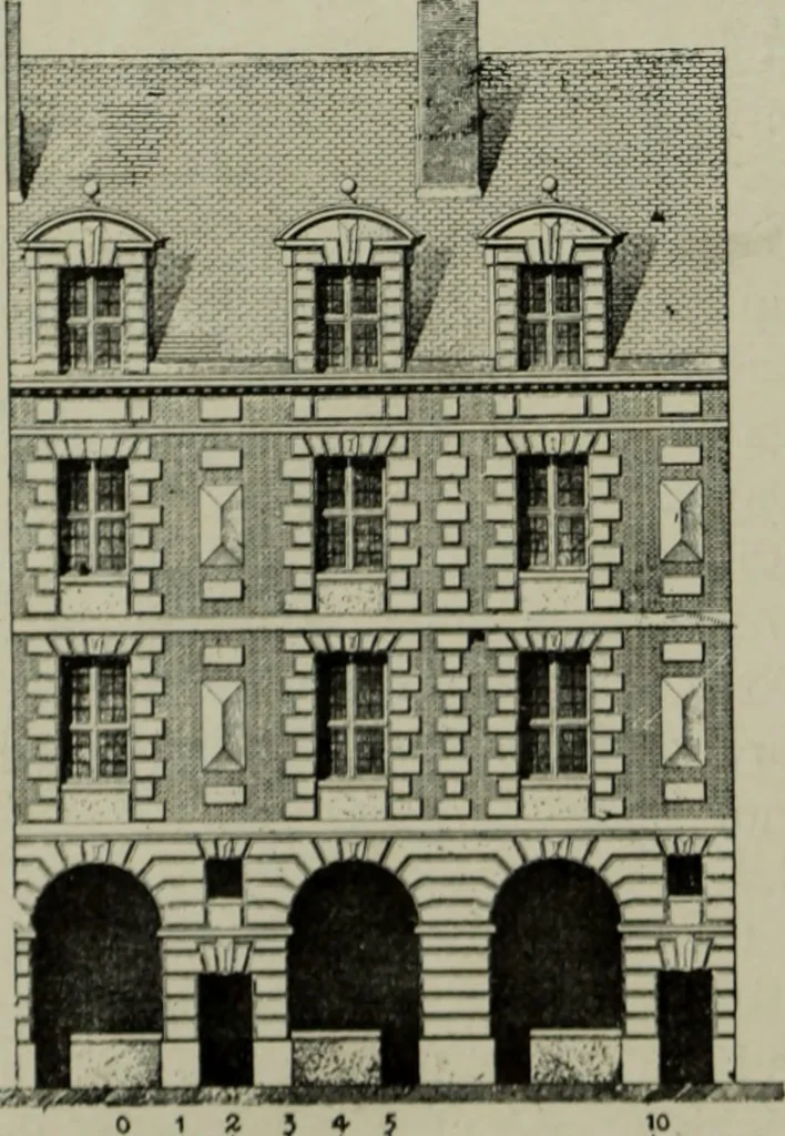 An illustration from The architecture of the Renaissance in France; a history of the evolution of the arts of building, decoration and garden design under classical influence from 1495 to 1830, 1911, leaf 255