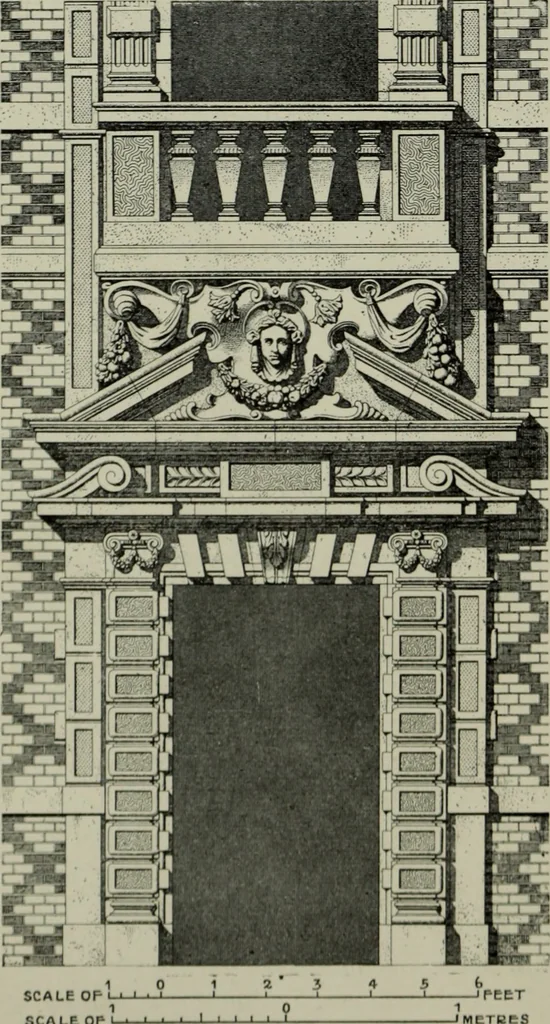 An illustration from The architecture of the Renaissance in France; a history of the evolution of the arts of building, decoration and garden design under classical influence from 1495 to 1830, 1911, leaf 257